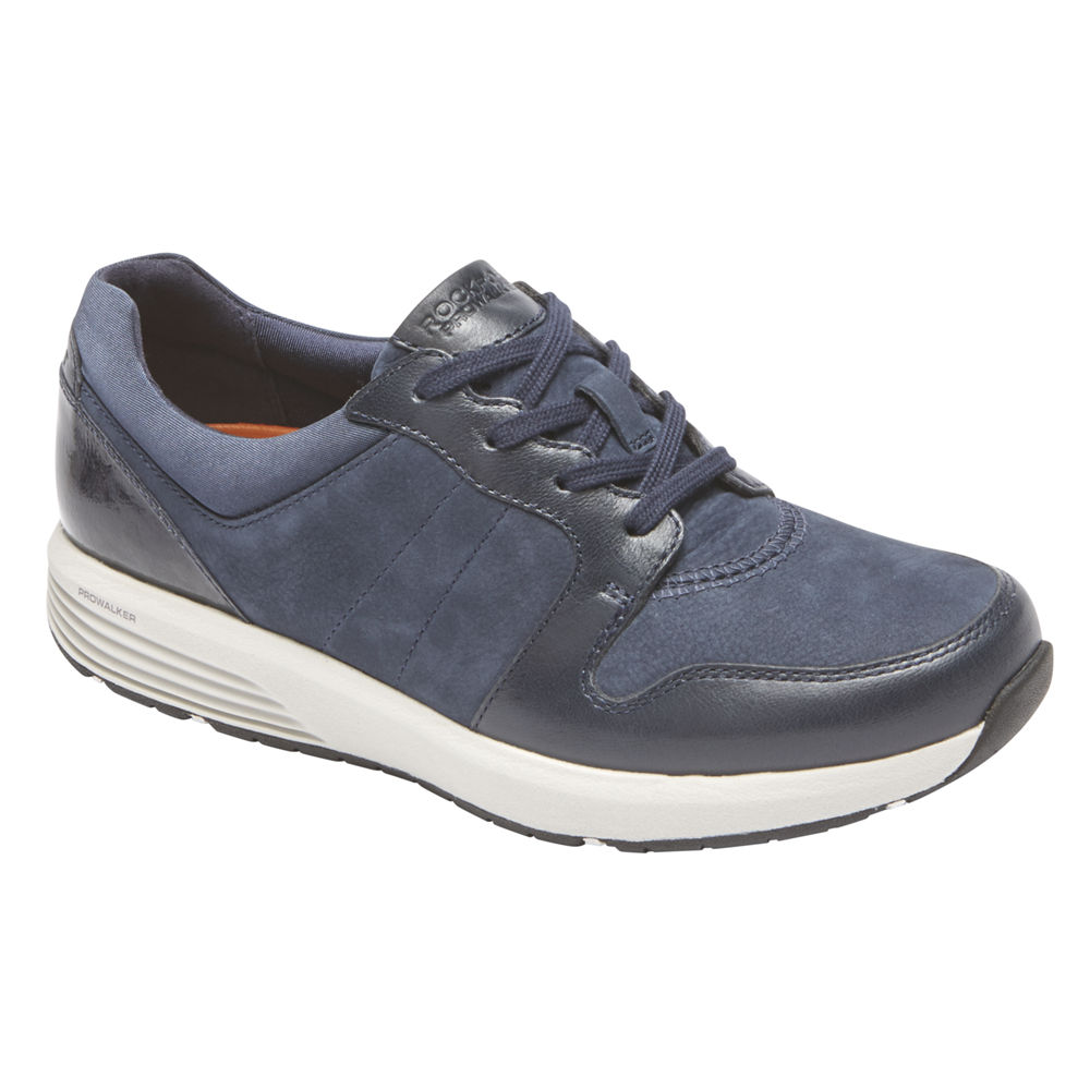 Rockport Womens Trustride Derby Trainer - Sneakers Blue - PAD510427